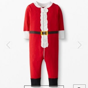 Hanna Andersson Santa Zip Sleeper onesie